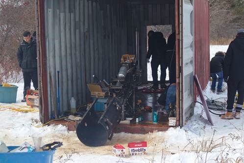 How waterloo rocketry uses containers for rocket engine testing?